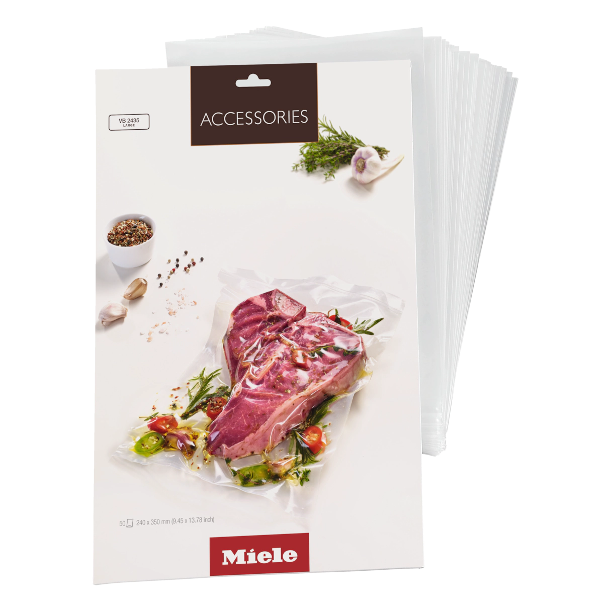 Пакеты для вакууматора 240x350мм VB 2435 Miele купить в Калининграде | Всегда в наличии! | Артикул 10380630 | Официальный сайт