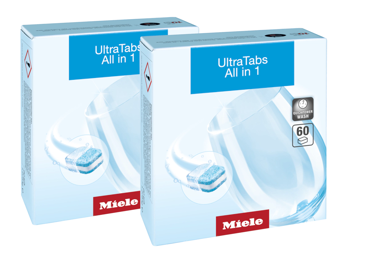 Комплект таблеток для мытья посуды в ПММ UltraTabs All in 1 (120) шт. Miele купить в Калининграде | Всегда в наличии! | Артикул 11346990 | Официальный сайт